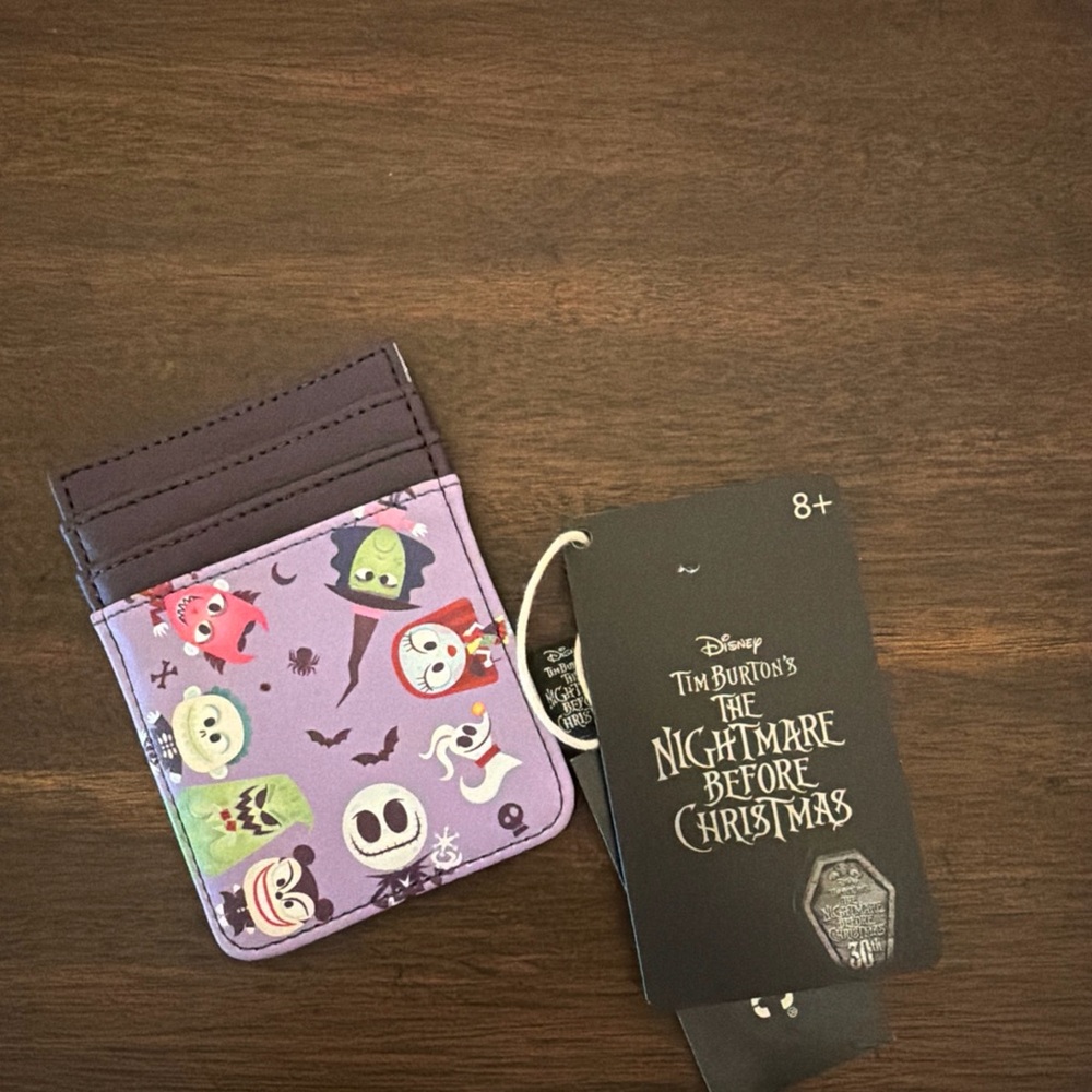 Loungefly The Nightmare Before Christmas Chibi Characters Cardholder NEW /w Tags